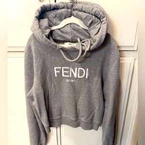 Fendi Women’s Cropped Hooded Sweatshirt